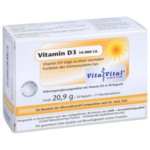 VITAMIN D3 10.000 I.E. Kapseln Produktbild