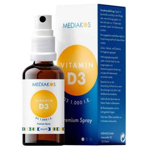 Vitamin D3 1000 I.E. Premium Spray, 20 ml Spray Produktbild