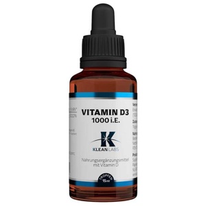 VITAMIN D3 1000 I.E. pro Tropfen KLEAN LABS Produktbild