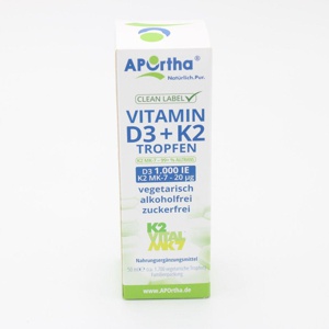 VITAMIN D3 1000 I.E.+Vitamin K2 VITAL 20 μg Tropf. Produktbild