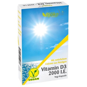 VITAMIN D3 2.000 I.E. Vegi Kapseln 60 St Kapseln Produktbild