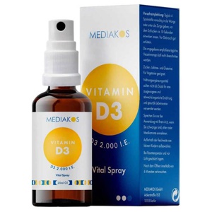 Vitamin D3 2000 I.E. Mediakos Vital Spray, 20 ml Spray Produktbild