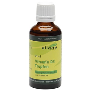 allcura Vitamin D3 Tropfen Produktbild
