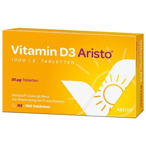 VITAMIN D3 ARISTO 1000 I.E. Tabletten Produktbild