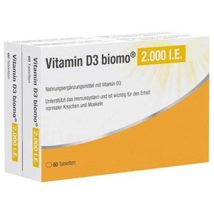 Vitamin D3 biomo 2.000 I.E. 120 St Tabletten Produktbild