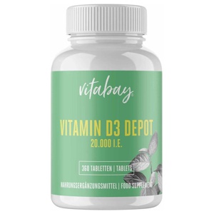 Vitamin D3 DEPOT 20.000 I.E. Cholecalciferol Tabl. Produktbild