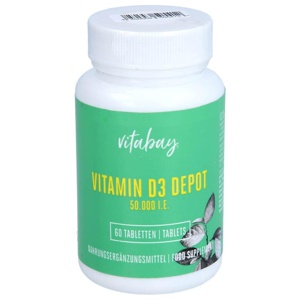 Vitamin D3 Depot 50.000 I.E. Cholecalciferol Tabletten Produktbild