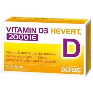 VITAMIN D3 HEVERT 2.000 I.E. 120 St Tabletten Produktbild
