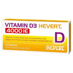 VITAMIN D3 HEVERT 4000 I.E. Tabletten Produktbild