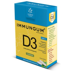 Vitamin D3 Immungum Kaugummi, 28 g Kaugummi Produktbild