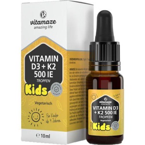 VITAMIN D3 K2 500 I.E. Kinder Tropfen Produktbild