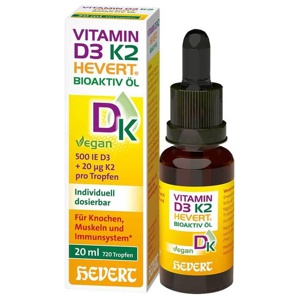 VITAMIN D3 K2 HEVERT BIOAKTIV ÖL 20 ml Öl Produktbild