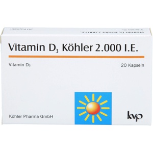 VITAMIN D3 KÖHLER 2.000 I.E. Kapseln Produktbild