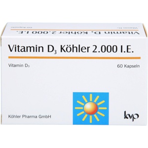 VITAMIN D3 KÖHLER 2.000 I.E. Kapseln Produktbild