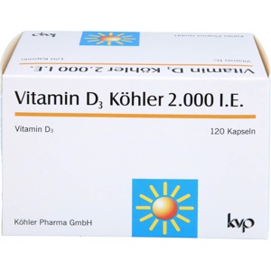 VITAMIN D3 KÖHLER 2.000 I.E. Kapseln Produktbild