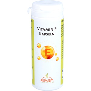 Vitamin E Kapseln Allpharm, 100 St Kapseln Produktbild