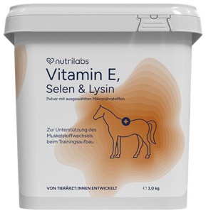 VITAMIN-E-SELEN-und-Lysin-Pulver-f-Pferde Produktbild