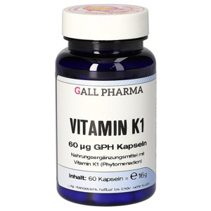 Vitamin K1 60 µg GPH Kapseln, 60 St Kapseln Produktbild
