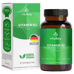 VITAMIN K2 100 μg MK-7 vegan Tabletten Produktbild