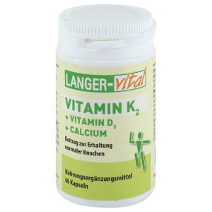 VITAMIN K2+D3+Calcium Kapseln Produktbild