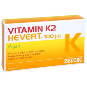 VITAMIN K2 HEVERT 100 Mikrogramm 60 St Kapseln Produktbild