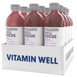 Vitamin Well Focus Svarta Vinbär 12x500ml produkt bild