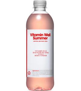Vitamin Well Summer Edition Röda Vinbär 500 ml produkt bild