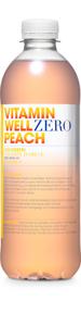 Vitamin Well Zero Peach 500 ml produkt bild