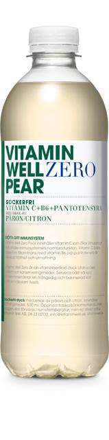 Vitamin Well Zero Pear 500 ml
