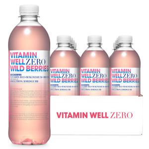 Vitamin Well Zero Wild Berries 12x500ml produkt bild