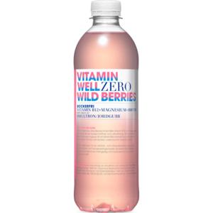 Vitamin Well Zero Wild Berries 500 ml produkt bild