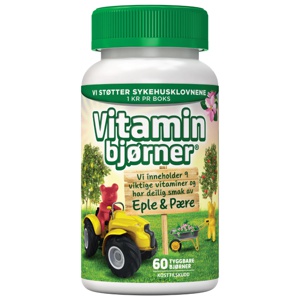Vitaminbjørner Eple & Pære 60 stk produktbilde