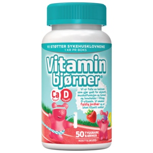 Vitaminbjørner Kalsium+D-vitamin tyggbare bjørner 50 stk produktbilde