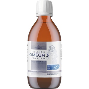 VitaOil Icelandic Omega 3 Fra Torsk - 280 ml. produktbillede