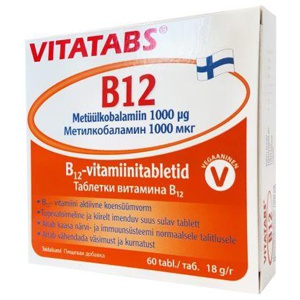 Vitatabs B12 tabletid 1000mcg N60 toote pilt