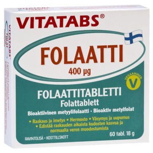 Vitatabs Folaatti 400mcg tabletid N60 toote pilt