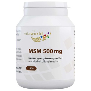 Vitaworld MSM 500mg 100 St Kapseln Produktbild