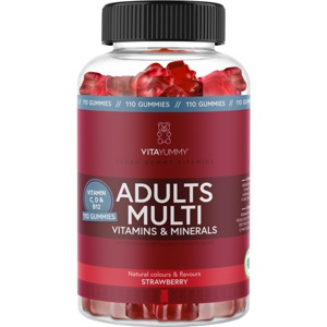 VitaYummy Adults Multi Strawberry 110 Gummies produktbillede