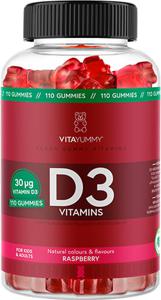 Vitayummy D3 Raspberry 110 tuggtabletter produkt bild