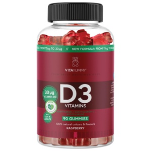VitaYummy D3 Vitamins, Raspberry 90 stk produktbilde