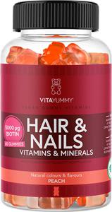 VitaYummy Hair & Nails Peach 60 gummies produkt bild