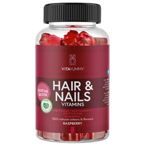 VitaYummy Hair & Nails Raspberry 60 Gummies produktbillede