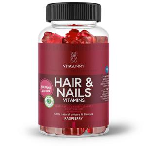 VitaYummy Hair & Nails Raspberry 60 st produkt bild