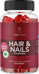 VitaYummy Hair & Nails Raspberry 60 stk produktbilde