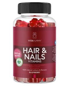 Vitayummy Hair & Nails Raspberry 60 stk. Produktbild