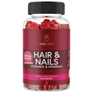 VitaYummy Hair & Nails Raspberry 60 stk produktbilde