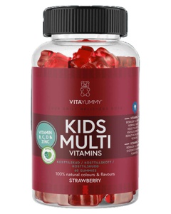 Vitayummy Kids Multi Vitamins & Minerals Strawberry 150 g 60 stk. Produktbild