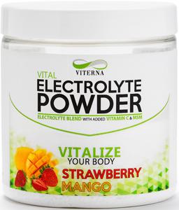 Viterna Electrolyte Powder Strawberry Mango 120 g produkt bild