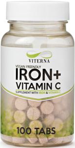 Viterna Iron + Vitamin C 100 tabletter produkt bild