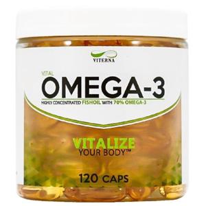 Viterna Omega-3 högkoncentrerad 70% 120 kapslar produkt bild